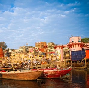 boat-view-Varanasi-ghat-river